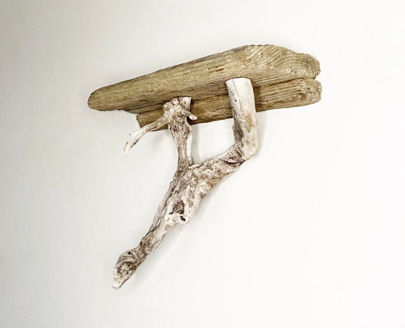 Small Rustic Floating Shelf Driftwood Wall Décor Living Etsy