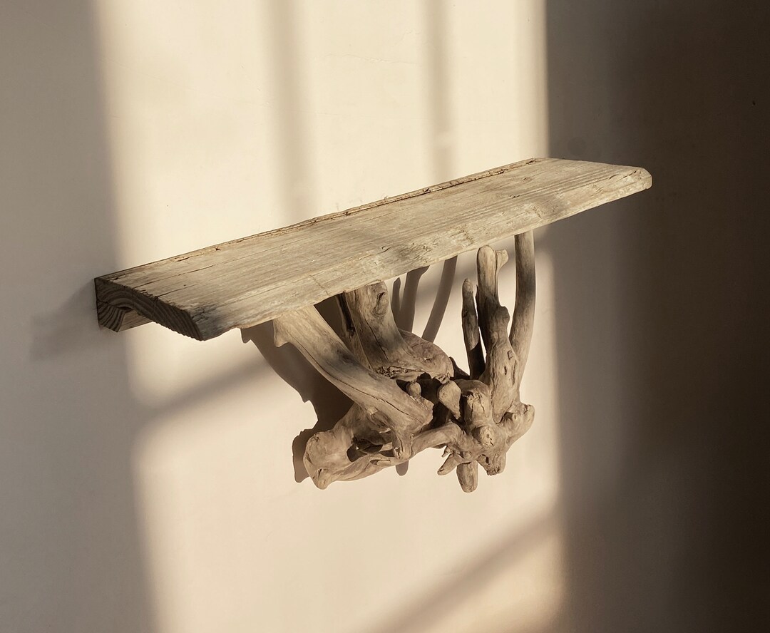Unique Rustic Shelf Driftwood Floating Shelf Drift Wood Etsy