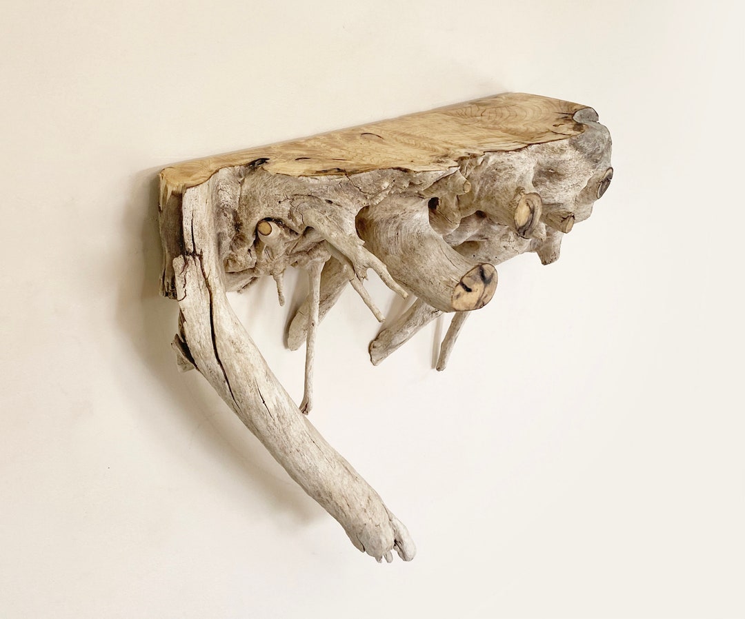 All Natural Driftwood Floating Shelf Driftwood Wall Décor Etsy