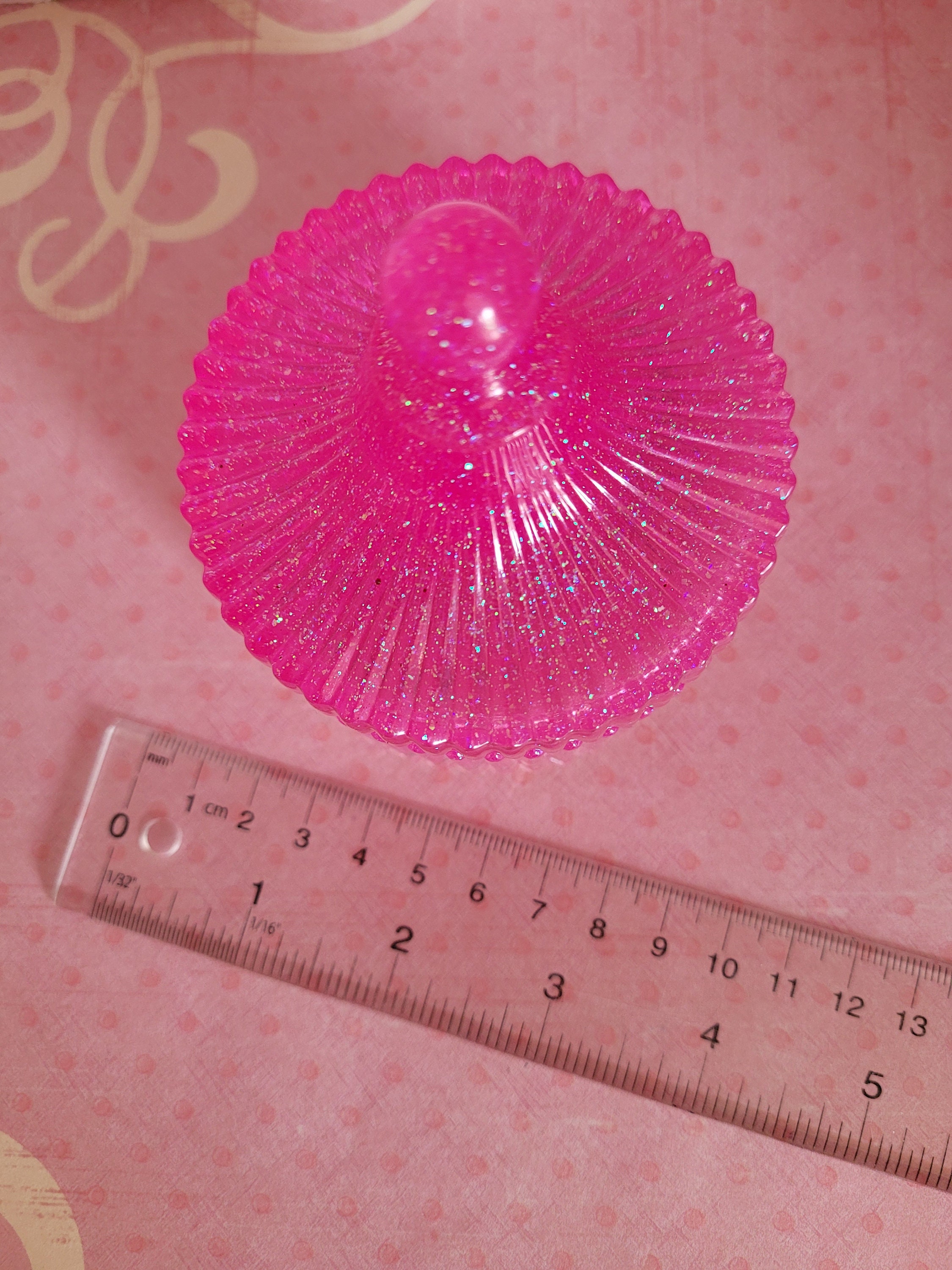 Pink Butterfly Trinket Dish with lid Pink with Butterfly Etsy