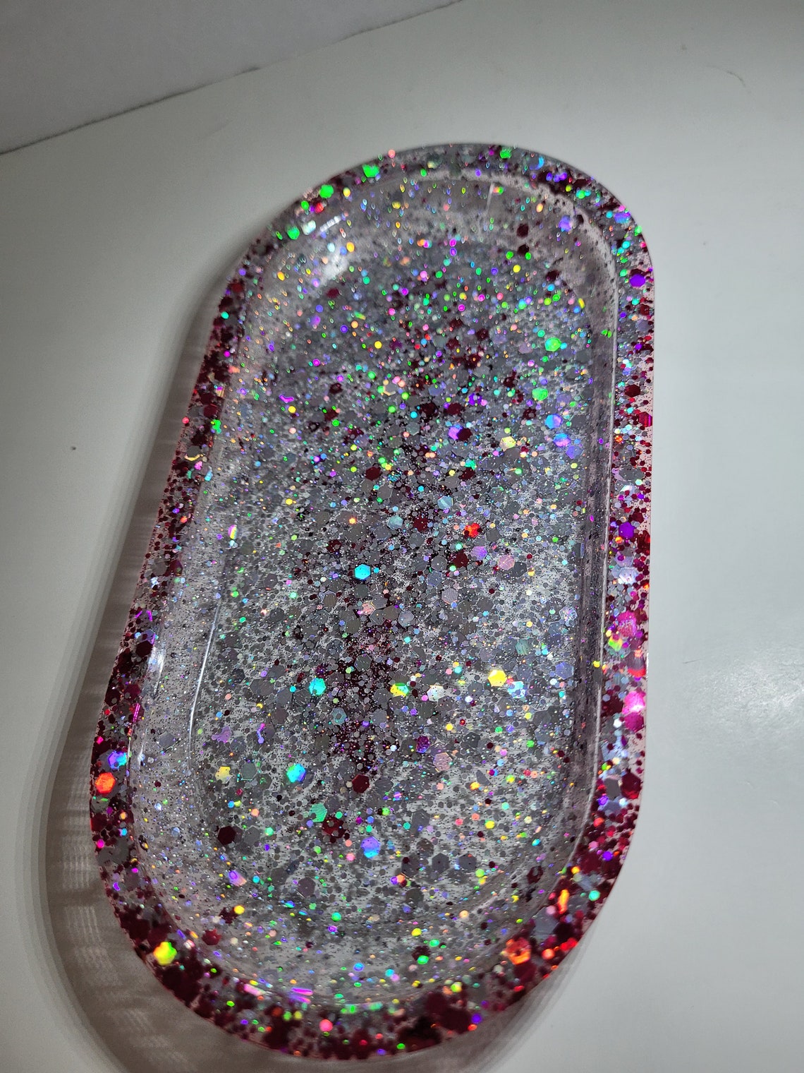 Glitter Tray Resin Tray Vanity Tray Jewelry Tray Trinket Etsy