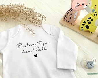 Bester Papa der Welt | Beste Mama der Welt | Personalisierter Baby Body als Geschenkidee