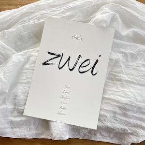 Personalisierte, handgerissene Buettenpapier Tischnummern - Einzigartige Dekoration fuer Ihre Hochzeit, Geburtstag, Taufe