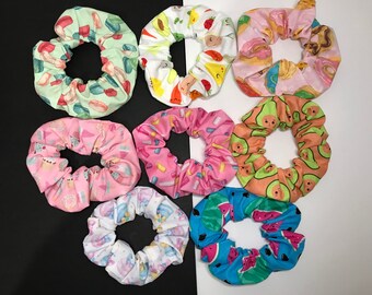 Assorted Food Scrunchies / 8 Different foods to choose from