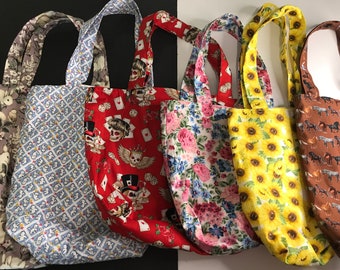 Gift Bags / Fabric Reusable Bags/ Birthday Gift Bags