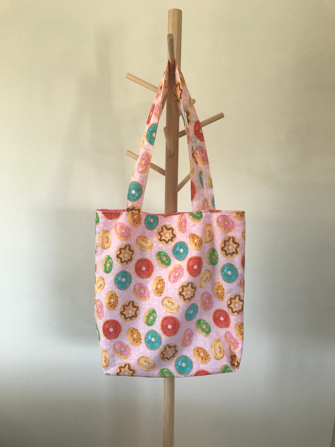 Donut Tote Bag Comes With Pouch to Keep It in / Shopping Bag / Etsy UK