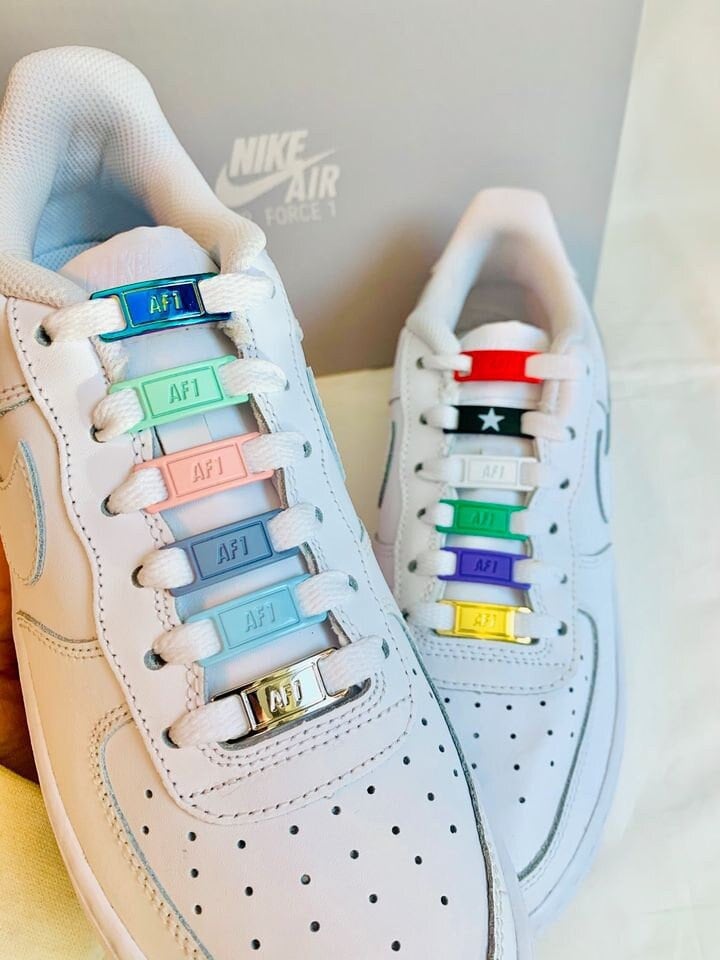 Nike Air Force 1 With Custom Rope Laces, Various Colors Available Blue,  Purple, Brown, Pink