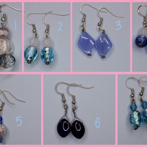 Dangle Earrings, Water Collection