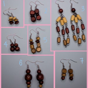Dangle Earrings, Woodland Collection