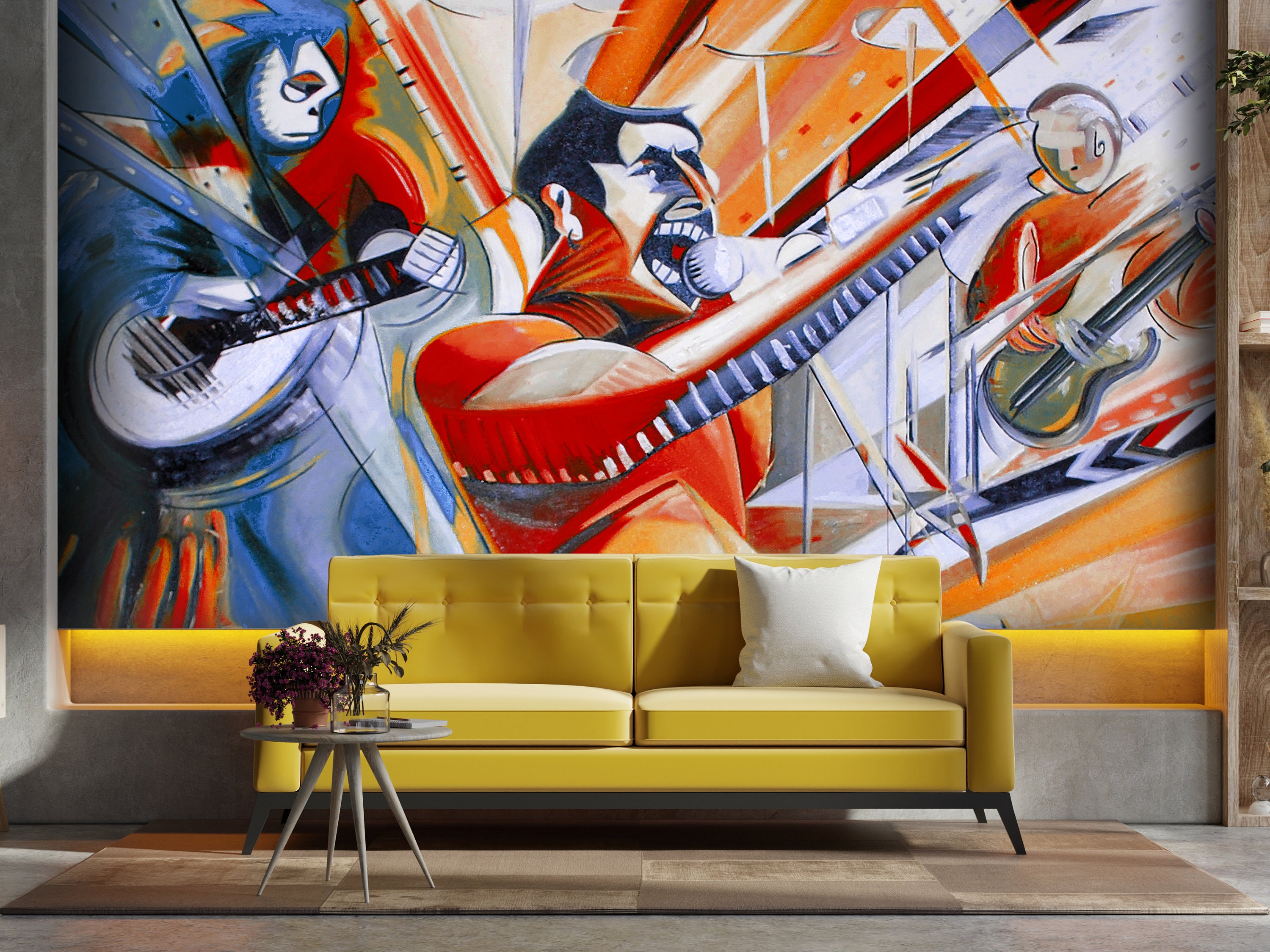 Freddie Mercury Rocks fine Art Wallpaper Self Pasting or - Etsy Denmark