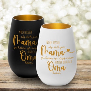 Lanterne personnalisée comme cadeau de fête des mères pour grand-mère / lanterne avec gravure / lanterne disant grand-mère / cadeau pour les femmes