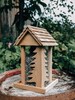 Bird feeder made of wood / Cedar wood (weather resistant) / Large 1500ml feed tank / Birdhouse made of wood 