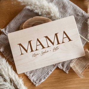 Breakfast board with engraving Mother&#39;s Day / cutting board / Father&#39;s Day gift / snack board Mom / gift idea Grandma / birthday Grandpa