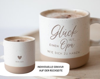 Personalized Grandpa Mug – Ceramic Mug Personalized with Engraving – Gift for Grandpa, Grandma and Grandpa, Father's Day or Birthday