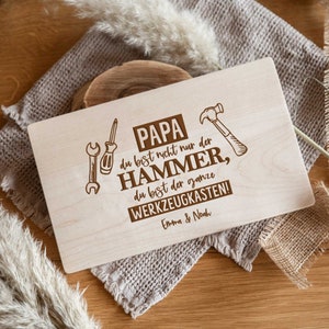 Snack board with engraving Father&#39;s Day gift / cutting board dad / Father&#39;s Day gift / breakfast board dad / gift idea birthday father