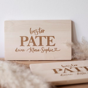 Snack board with engraving godfather gift / cutting board dad / Father&#39;s Day gift / wooden board grandpa / gift idea birthday godfather / grandma