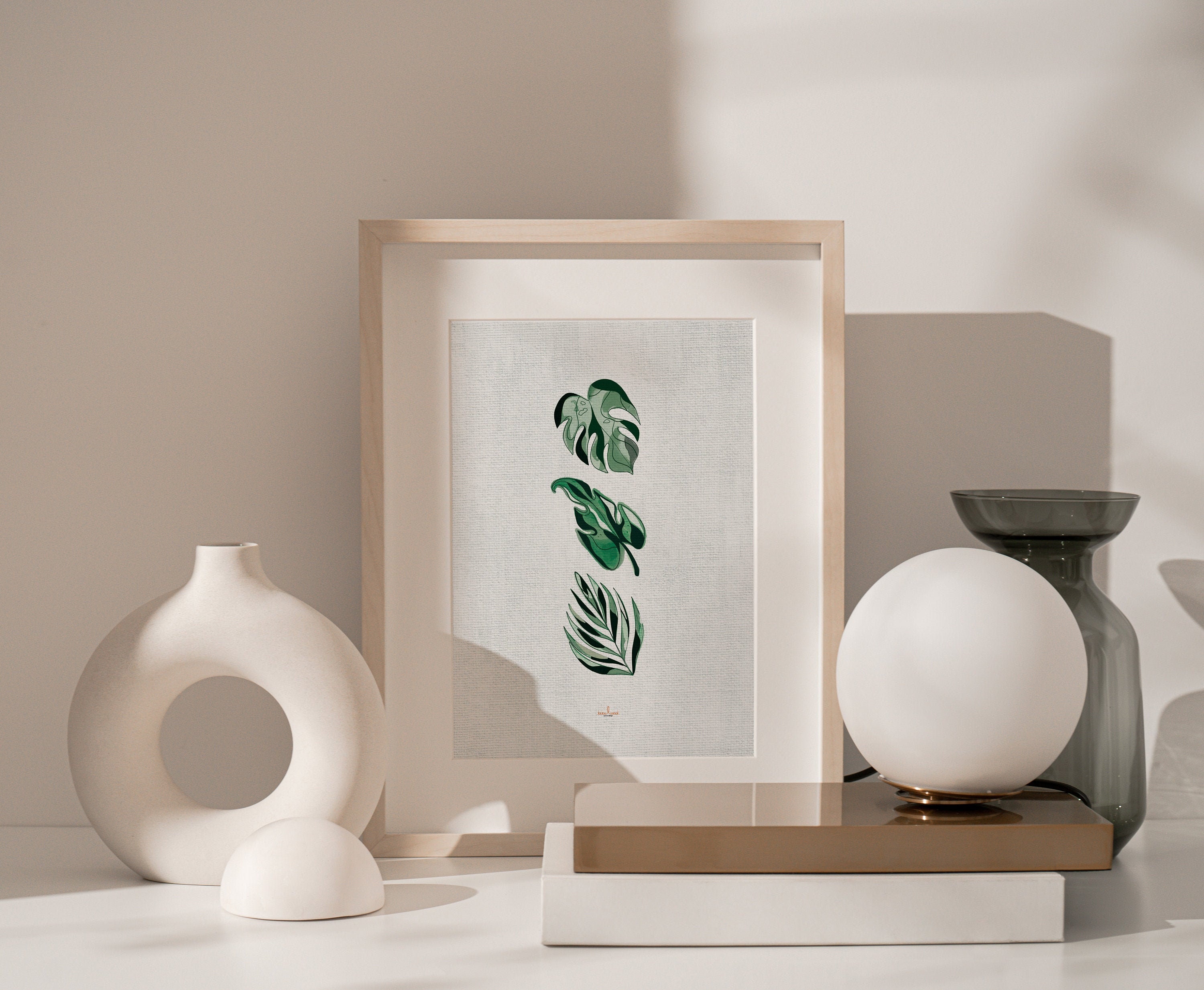 Impresión de pared de la sala de estar imprimible de Wallart | Etsy