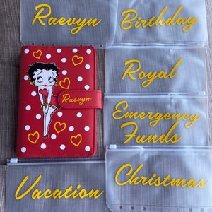 Betty Boop A6  Budget Binder, Cash Binder