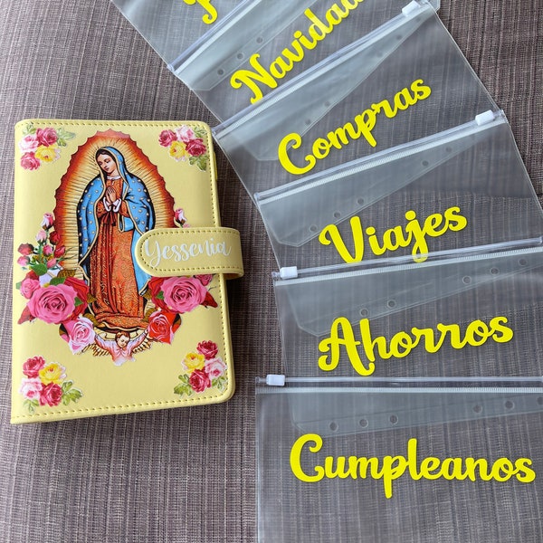 Virgen de Guadalupe Personalized A6 Budget Binder