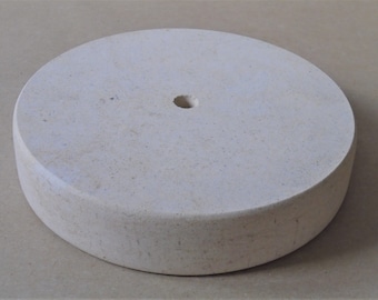 An Ancaster Hardwhite Limestone Base