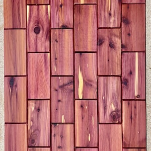 Cedar Accent Rug - 100% natürliches Holz und Kork mit recycelter EVA-Unterlage