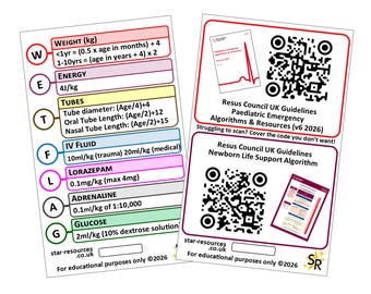 WETFLAG ID Badge Card | Paramedic Flashcard | Maternity Midwife Paediatric