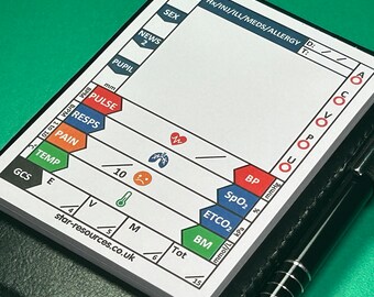 Vital Statistics Notebook - Black Wallet Edition