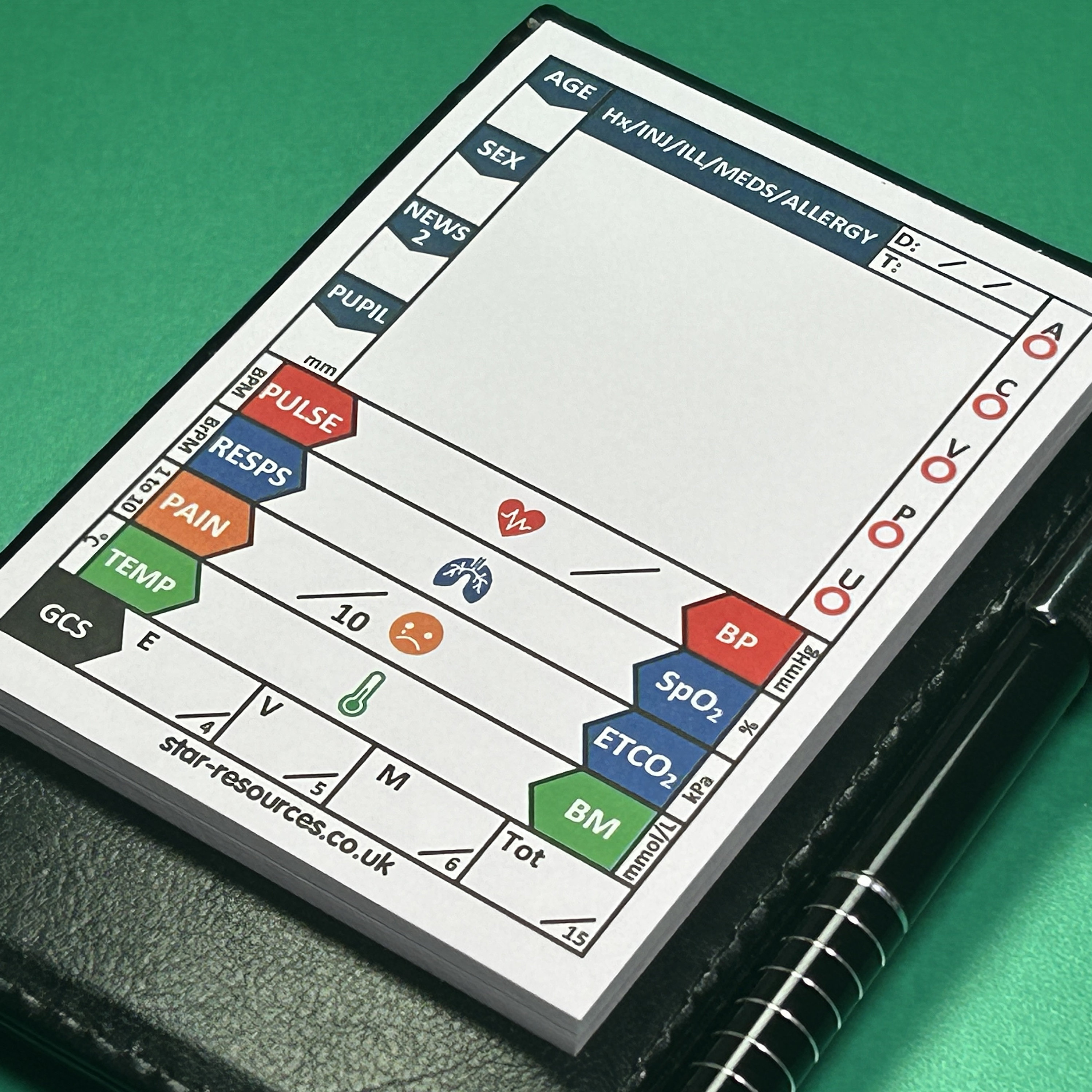 Vital Statistics Notebook - Black Wallet Edition - Etsy