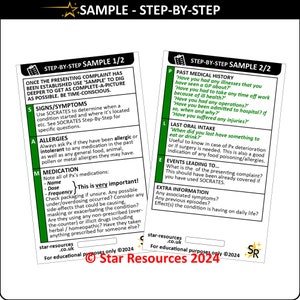 VOORBEELD Stapsgewijze ID-badge Flash Cards Student paramedicus Ambulance