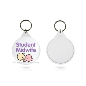 Sleutelhanger verloskundige student schattig babycadeau