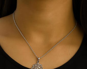 Sterling Silber Baum des Lebens Halskette: Natur inspiriert Anhänger