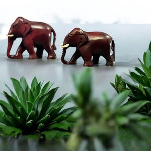 Hand Carved Kadam Wood Elephant Sculpture: Home & Office Decor