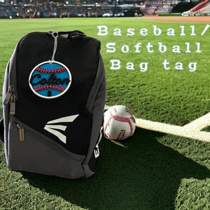 Custom Baseball Bag Tag: Personalized Maple Plywood Sports Tag