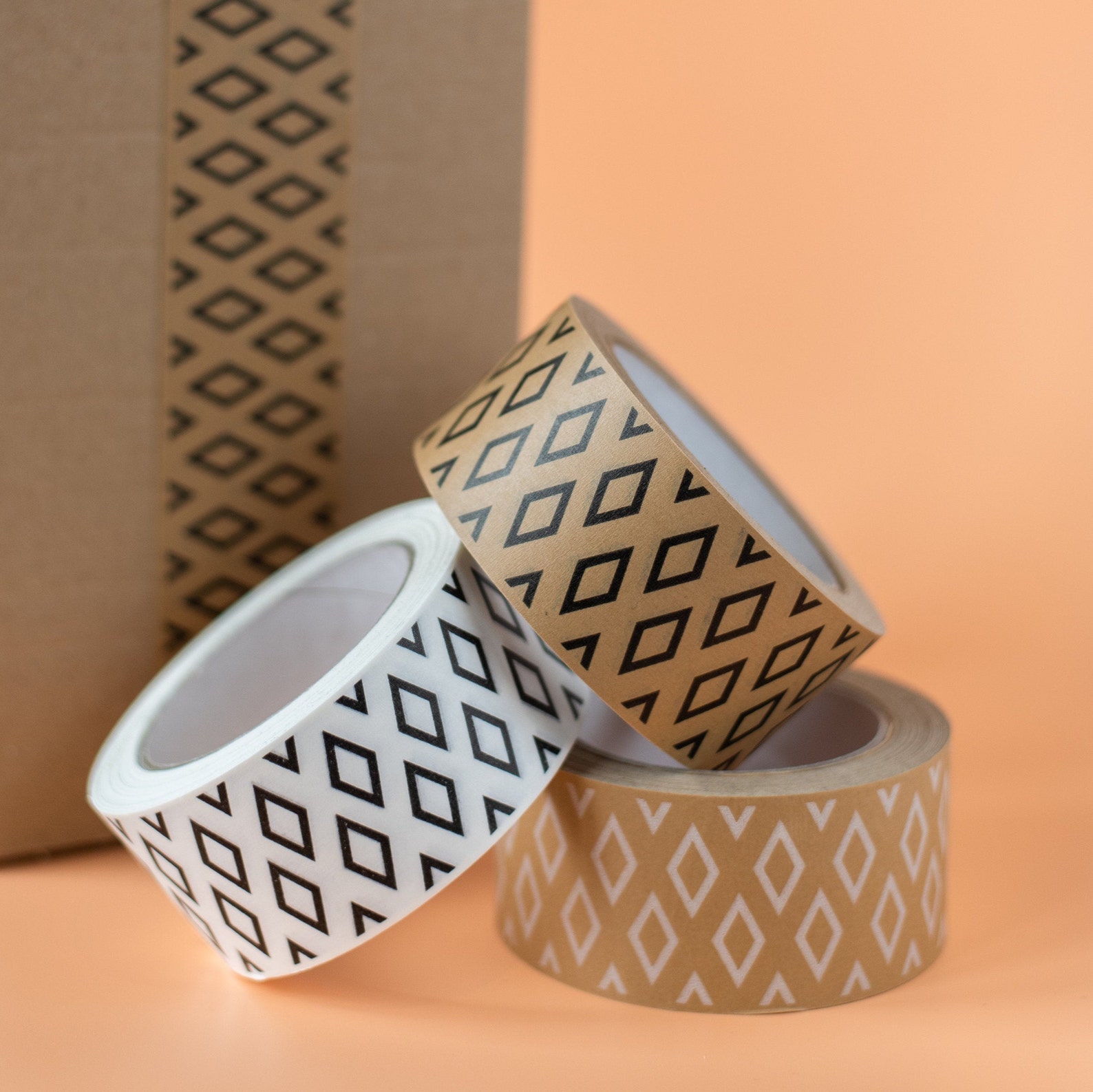 Ecofriendly Kraft Paper Tape Biodegradable Tape Sticky Etsy