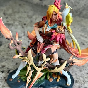 Windranger Arcana On Grass Pedestal - Dota 2 Figurine 3D Model