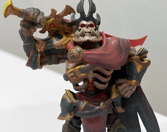 Wraith King Arcana Standing with Sword on Back - Dota 2 Figurine 3D Model