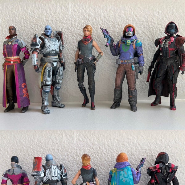 Commissioni di statuette personalizzate del Guardiano (Stregone, Titano o Cacciatore) di Destiny 2, modello 3D