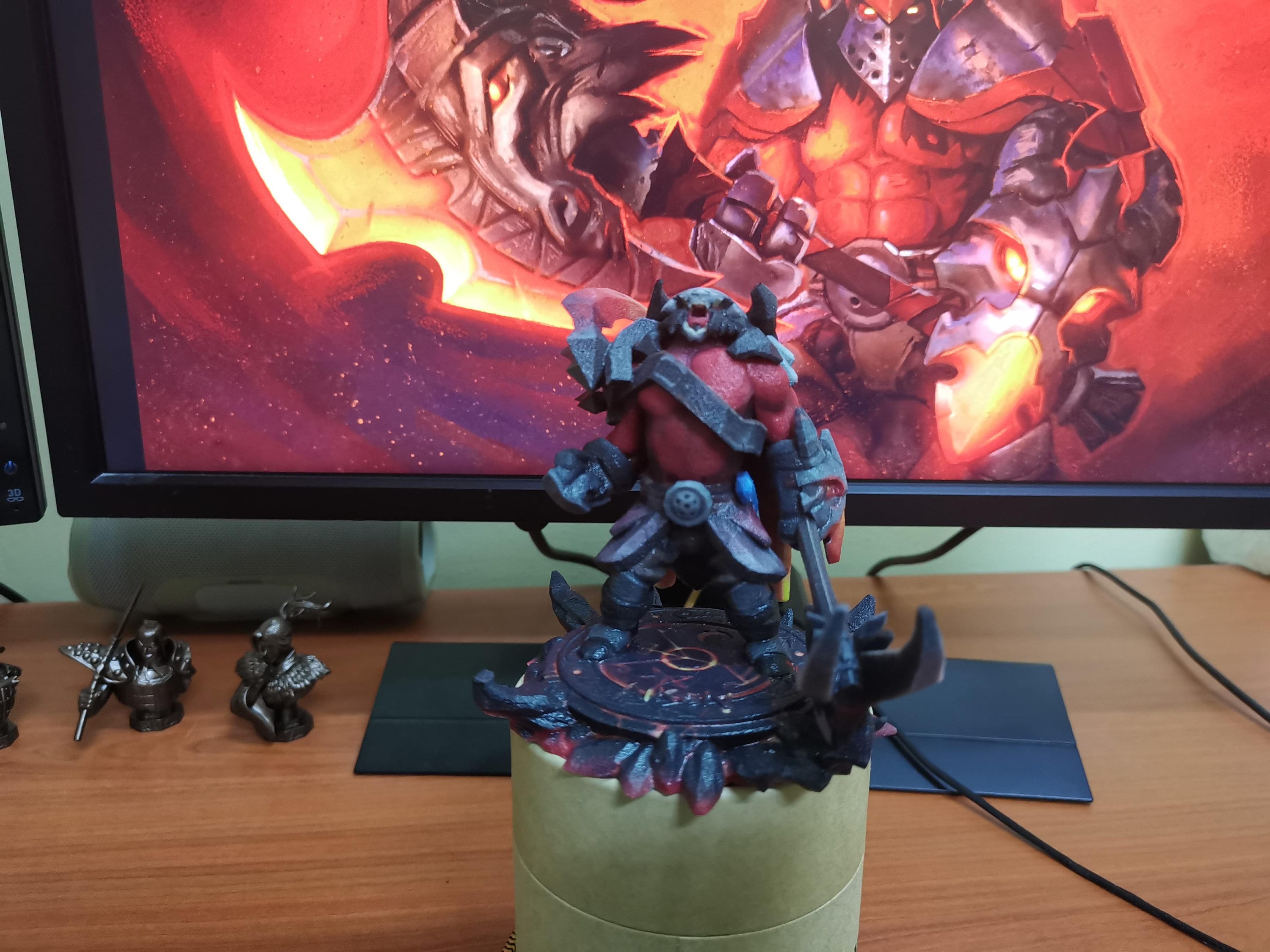 Axe in Berserker's Call With Mixed Set - Dota 2 Figurine 3D Model