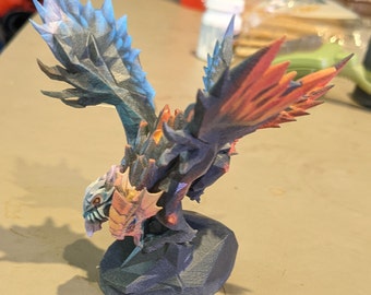 Jakiro in Fissured Flight with Pyraxaec Heads - Dota 2 Figurine 3D Model