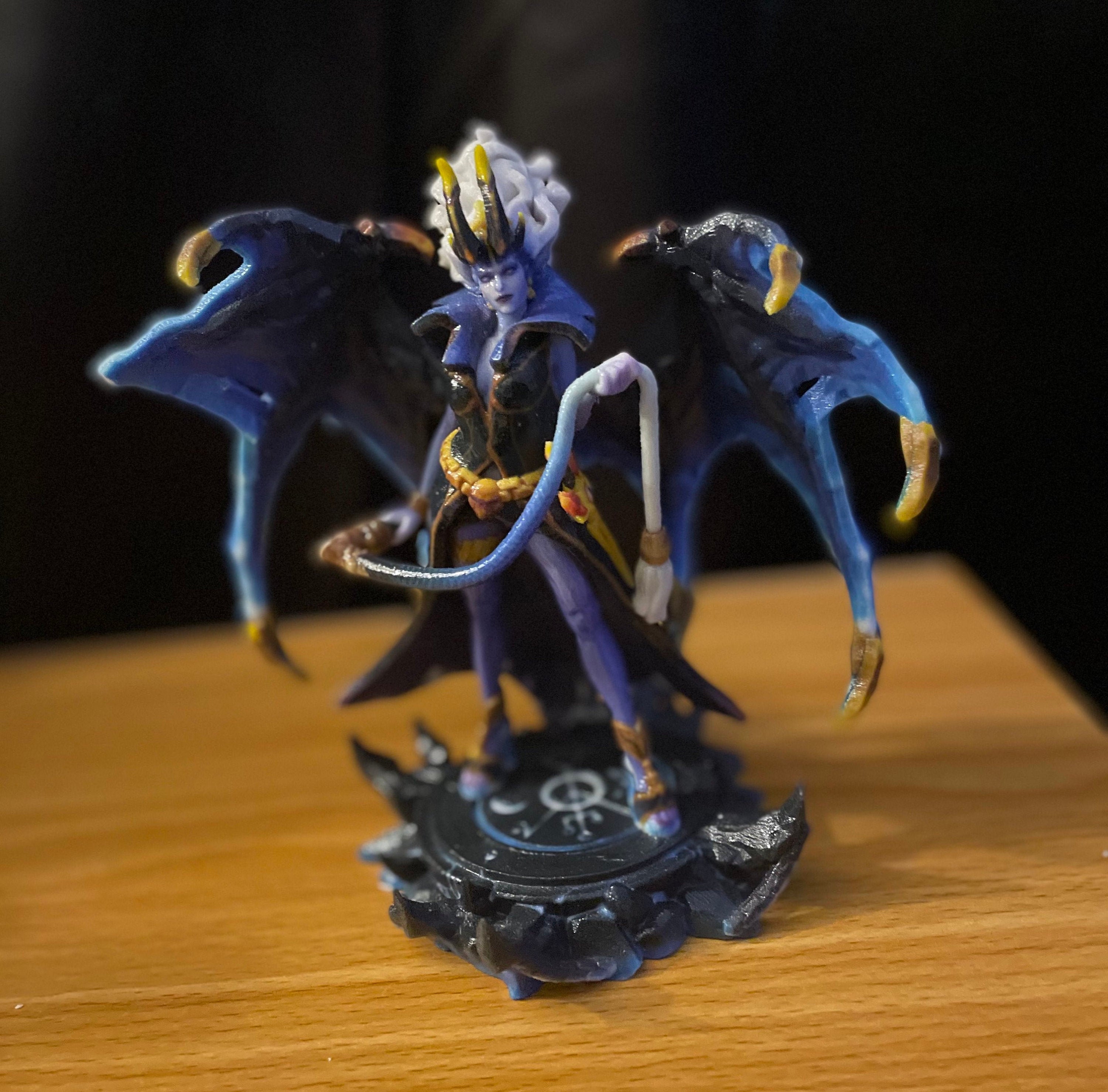 Queen of Pain Arcana Alternate Blue Style - Dota 2 Figurine 3D