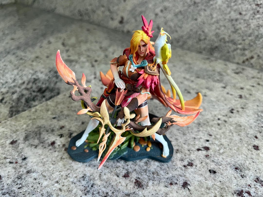Windranger Arcana on Grass Pedestal - Dota 2 Figurine 3D Model - Etsy