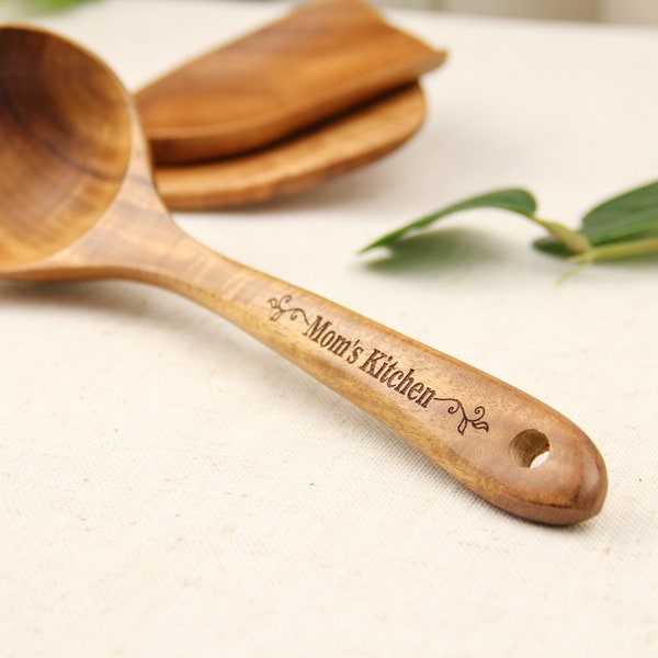 Personalized Wooden Spoon, Custom Engraved Spoon, Anniversary Gifts, Birthday kitchen Gifts for Her, Gift for Mom, Christmas gift