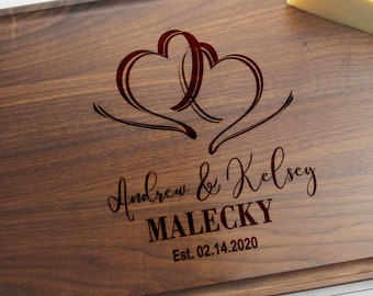 Personalized Wedding Gift Custom Cutting Board Engagement Gift, Housewarming Gift Birthday gifts for him Made in CANADA #72