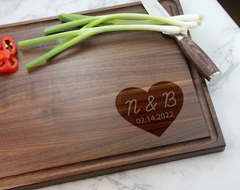 Personalized Wedding Gift Custom Cutting Board Engagement Gifts Housewarming Gift Anniversary gifts Birthday Gifts Made in CANADA #82