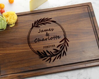 Personalized Wedding Gifts Custom Cutting Board Couples gift Engagement Gift Housewarming Gift Made in CANADA #14