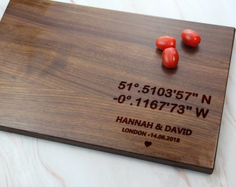 Personalized Cutting Board, Engraved Cutting Board, Custom Cutting Board, Wedding Gift, Housewarming Gift, Anniversary Gift, Engagement #77R