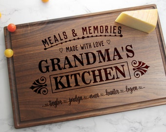 Personalized Cutting Board Anniversary Gifts Birthday Gifts for Her Gifts for Mom Grandma Mothers day gift Christmas gift Made in CANADA #32