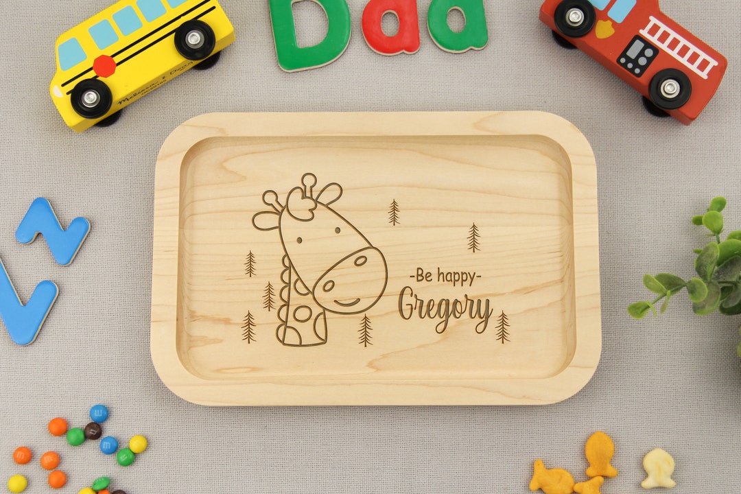 Personalized Gift Snack Tray Children Personalized Breakfast Tray for