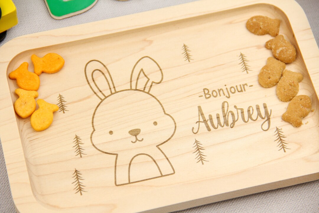 Personalized Gift Snack Tray Children Personalized Breakfast Tray for