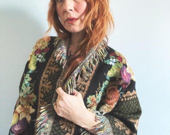 Salvaged Afghan Sweater